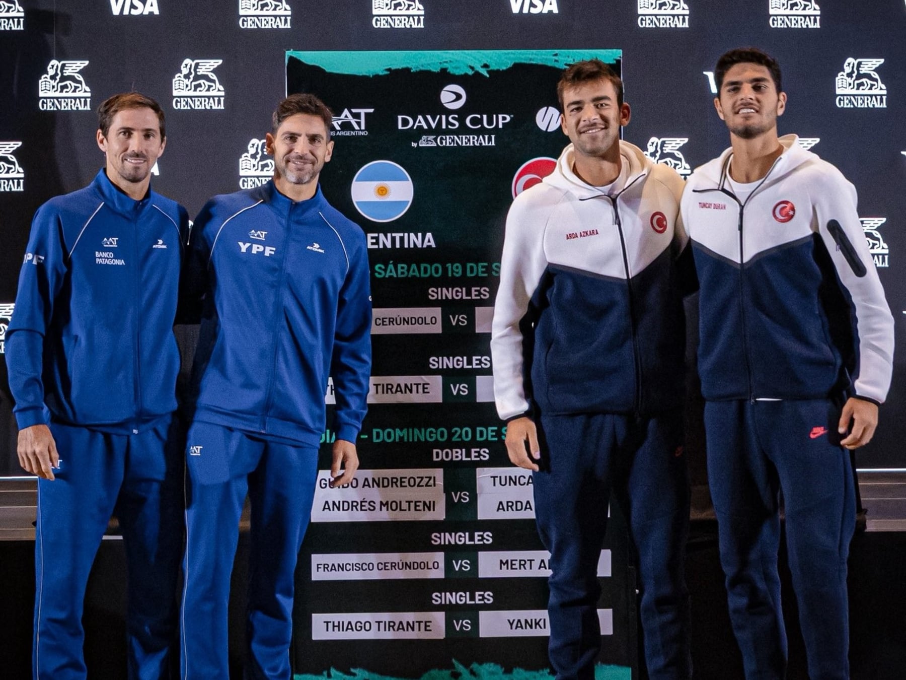 Argentina acaricia la Davis en Neuquén y va por el golpe final en el dobles
