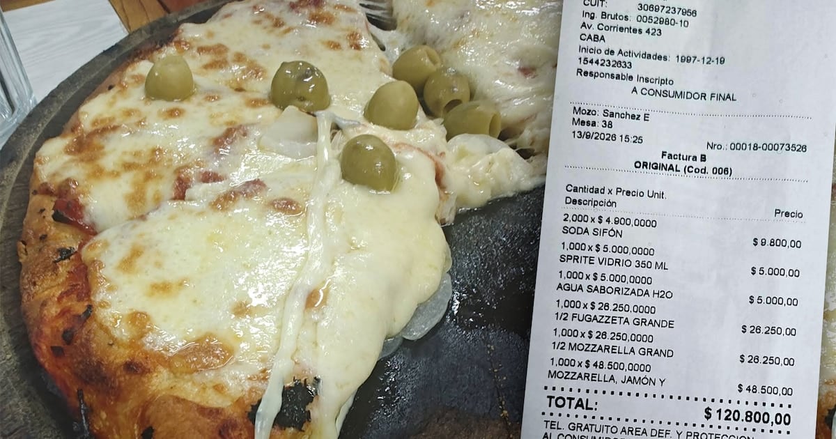 Una pizza, dos mitades y un agujero: la cuenta de El Cuartito que expone el descontrol de precios en la Ciudad