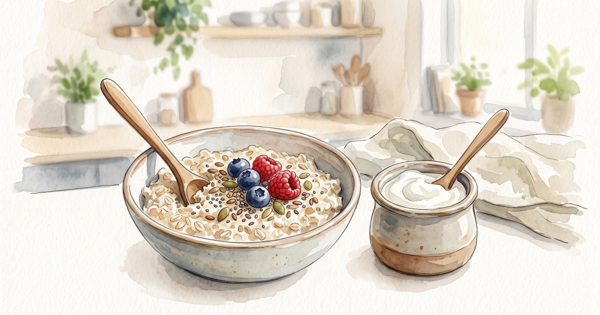 Avena y yogur griego: dos aliados con funciones distintas para el tránsito intestinal