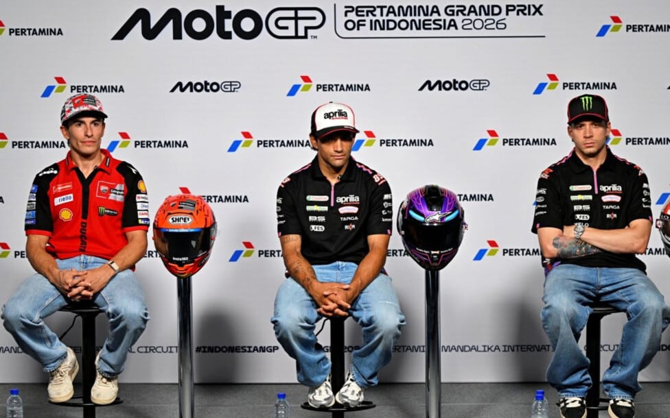 Aprilia se agarra la cabeza: con el 1-2-3-4 en la mano, ahora discute a quién bancar