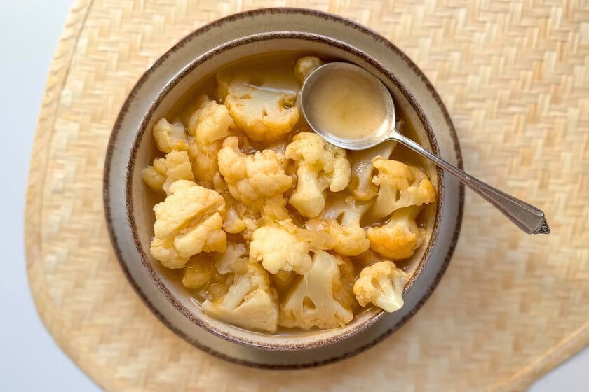 Sopa de coliflor en trozos: la versión con cuerpo que se opone a la crema lisa